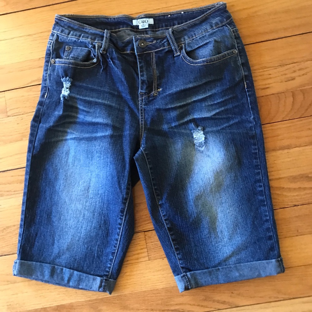 Cato Denim Bermuda Shorts